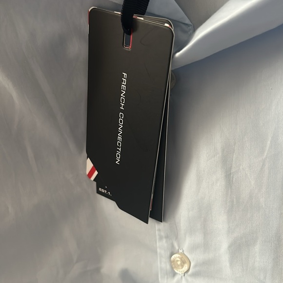 Light Blue Men's Short Sleeve Shirt - Picture 6 of 6